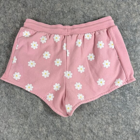 U/O Champion Reverse Weave Pink Daisy Shorts Size Large - Picture 7 of 9